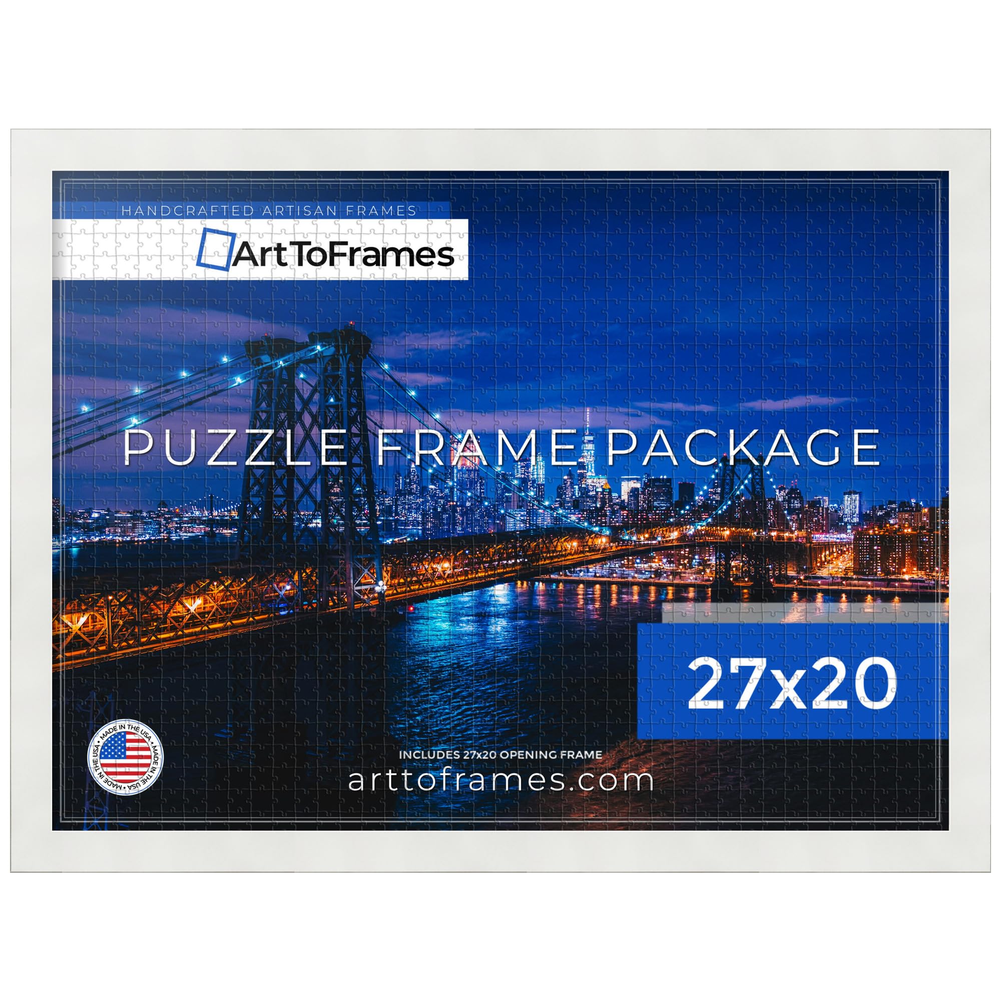 Amazon.com - ArtToFrames 27x20 INCH/CM White Frame for 2000 piece