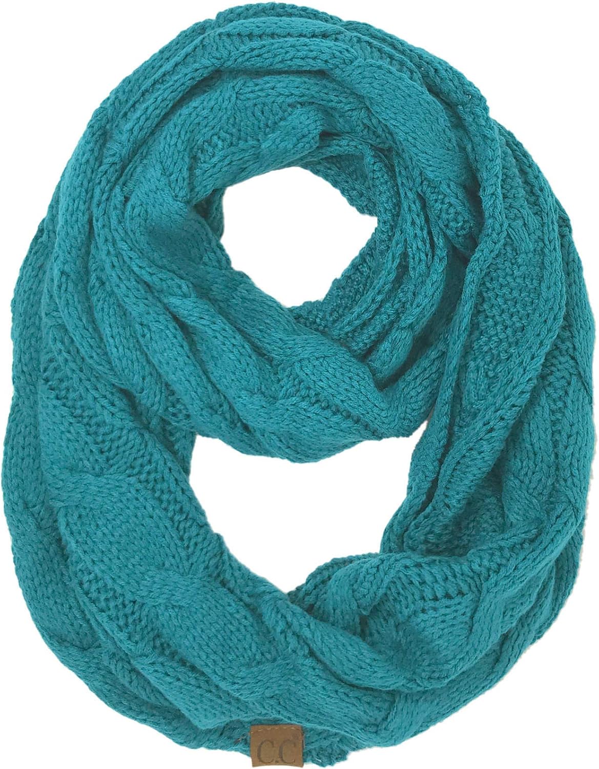 C.C CC Winter Soft Matching Unisex Chunky Knit Cowl Loop Infinity Scarf