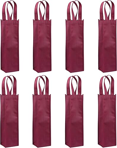 Sdootjewelry Bolsas de regalo de vino, bolsas de vino, 12 paquetes, bolsas de vino para 2 botellas de vino, bolsas de regalo de vino no tejidas con