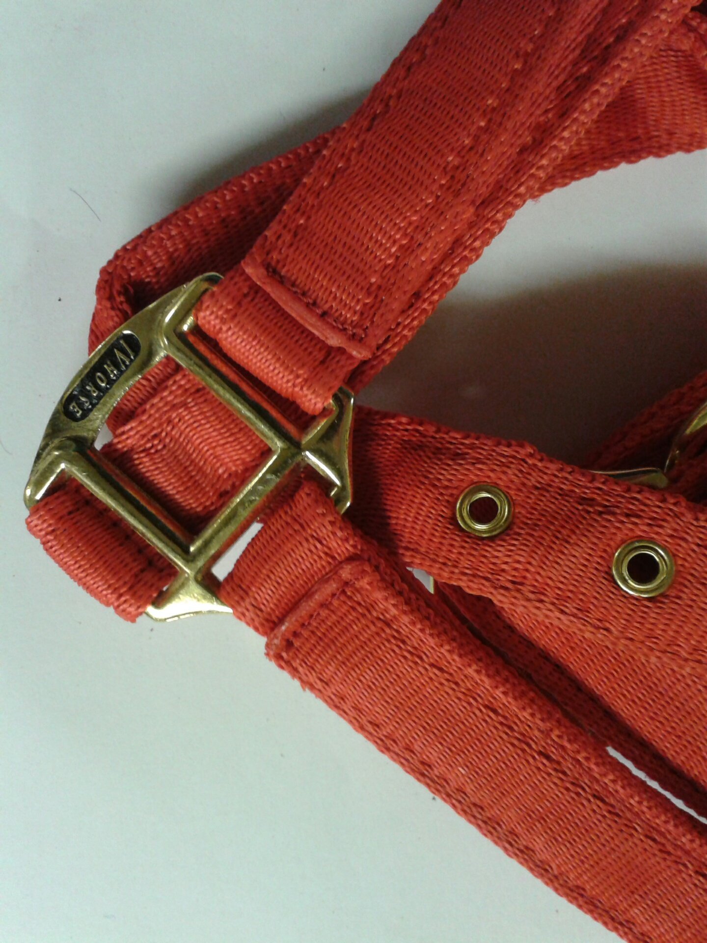 IV Horse Premium Soft Web Headcollar (Small Pony, Red)