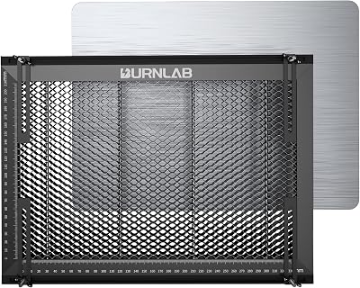 BURNLAB Honeycomb Laser Bed Honeycomb Working Table Laser Engraver Accessories for Laser Cutter Engraver with Aluminum Plate for Fast Heat Dissipation and Table-Protecting,14.96 11inch