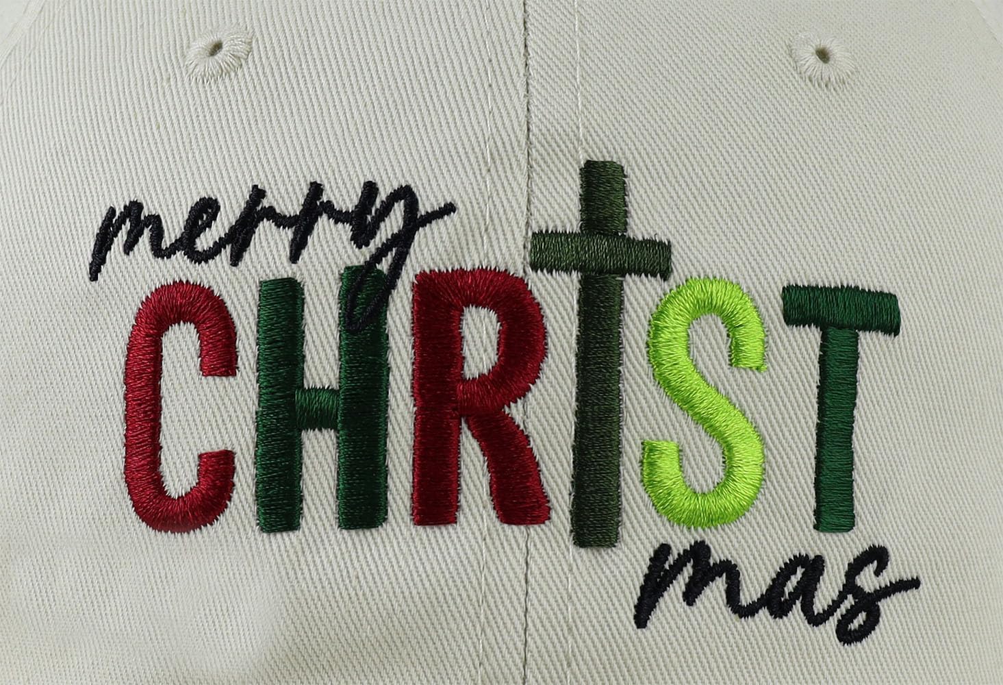 Merry Christmas Hats for Men Women, Adjustable Embroidered Xmas Baseball Cap - Image 4