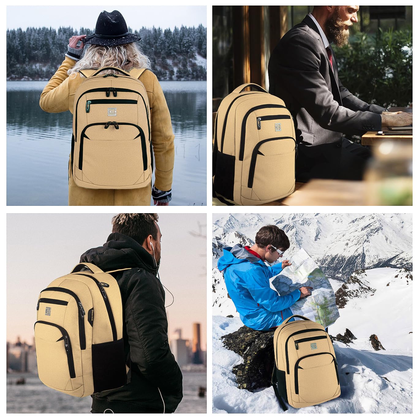 Volher Laptop Backpack,Business Travel Anti Theft Slim College Backpack — Amazon image 29