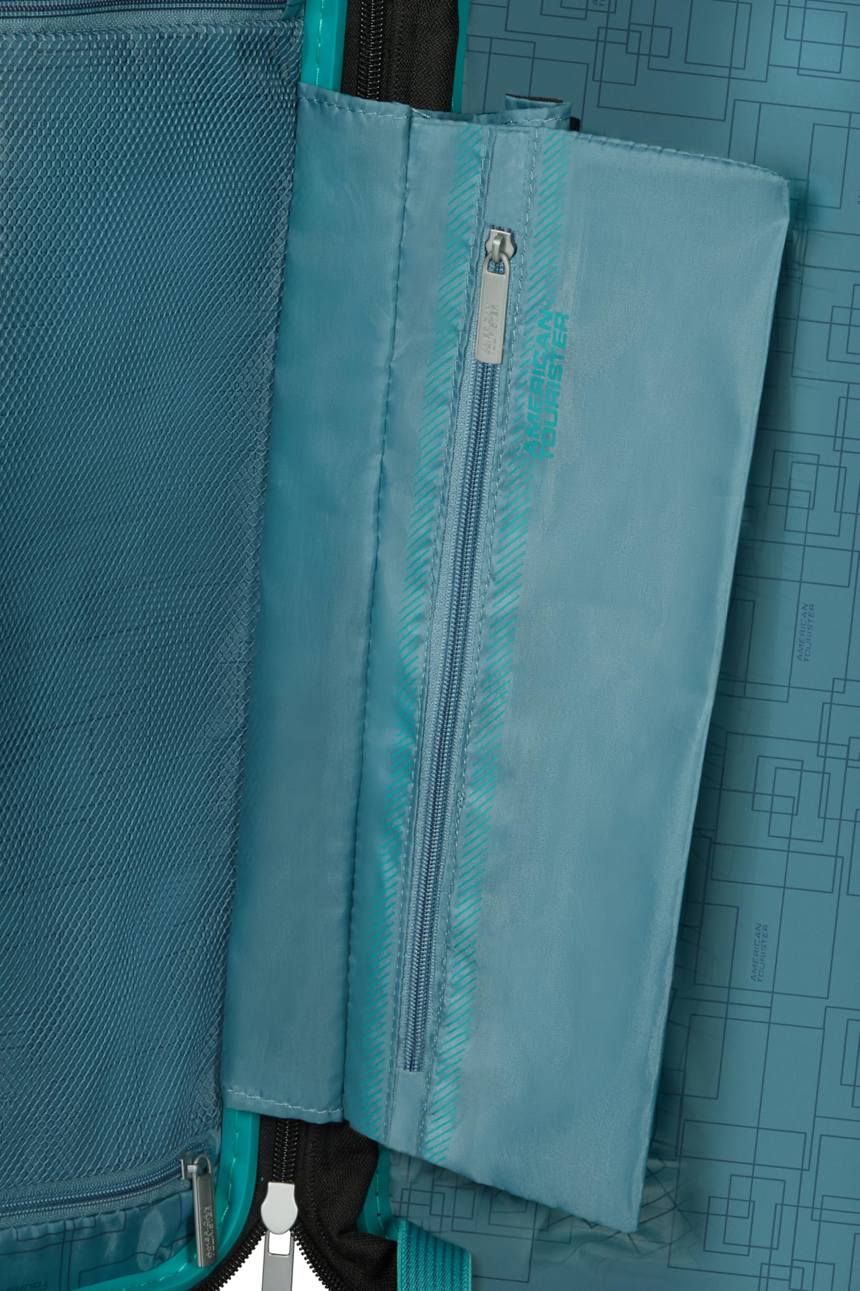 American Tourister Aerostep - Spinner S, Bagage à Main Extensible, 55 cm, 36/40 L, Turquoise (Turquoise Tonic)