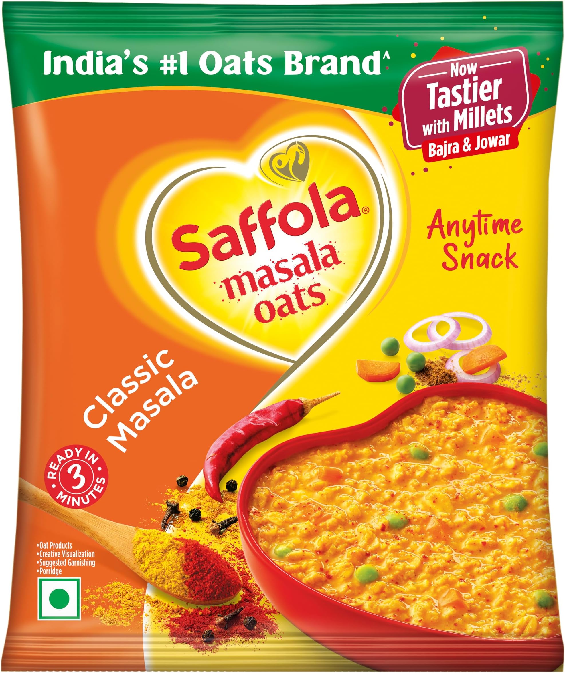 Saffola Masala Oats - Classic Masala, 38 gm