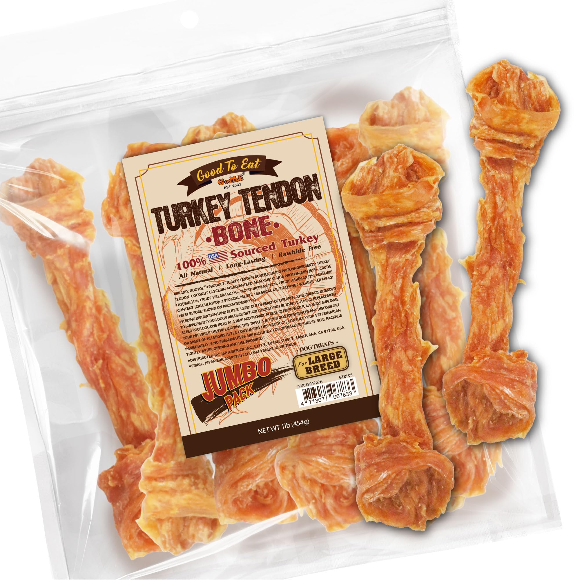 Gootoe Turkey Tendons for Dogs