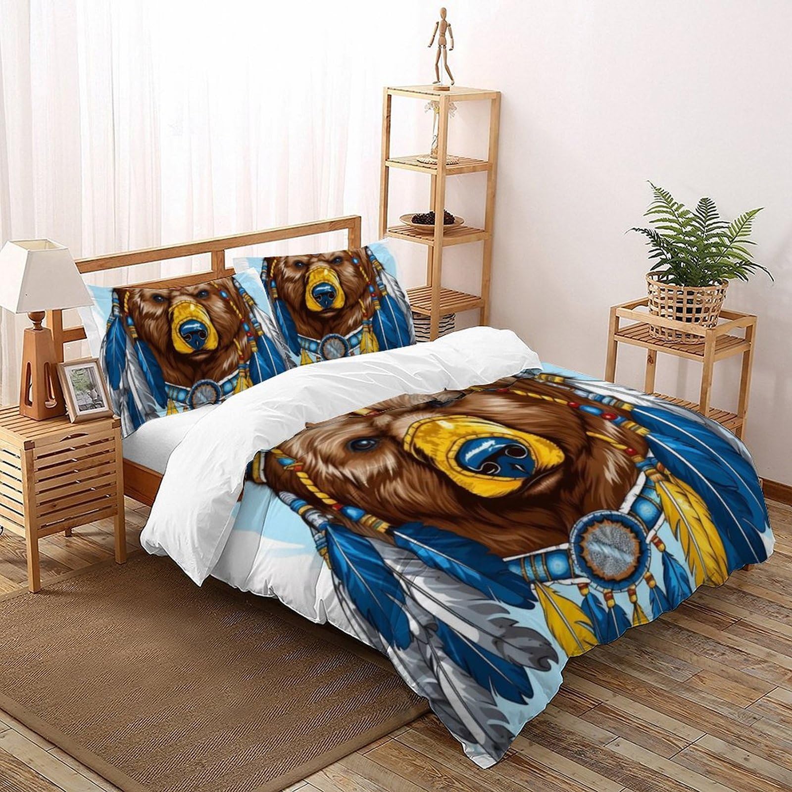 Housse de couette 3D enfants facile à laver pour grand lit Super King