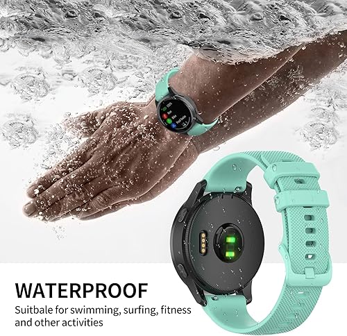 Miniatura 5 de Compatible con Garmin Vivoactive 4Venu 3Forerunner 255 265 Bandas, correa de silicona deportiva para Vivoactive 4Venu 3Forerunner 255 265 (no para
