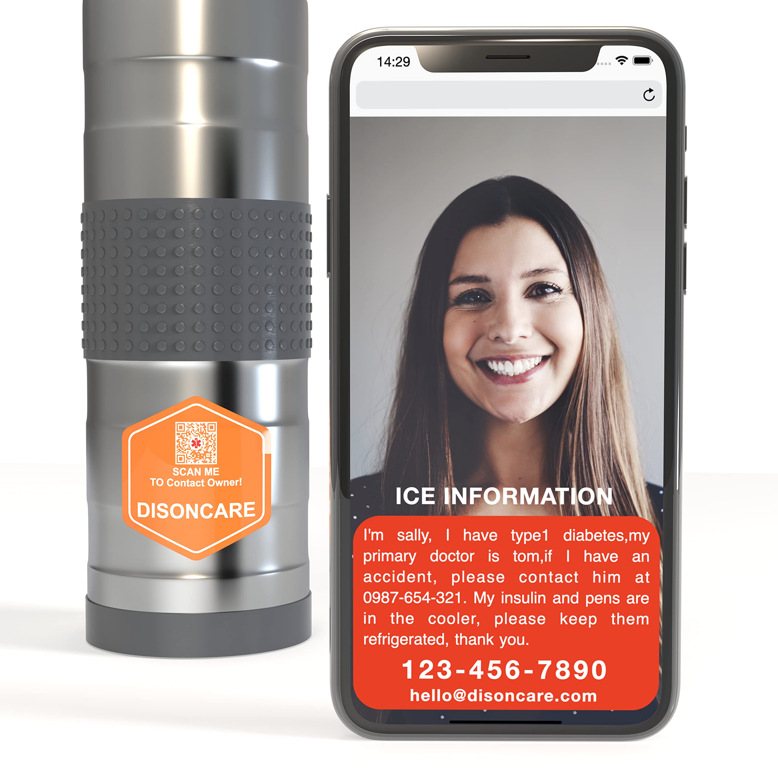 DISONCARE 74 H 7 Pen Insulin Cooler Travel Case Diabetic Medical Travel