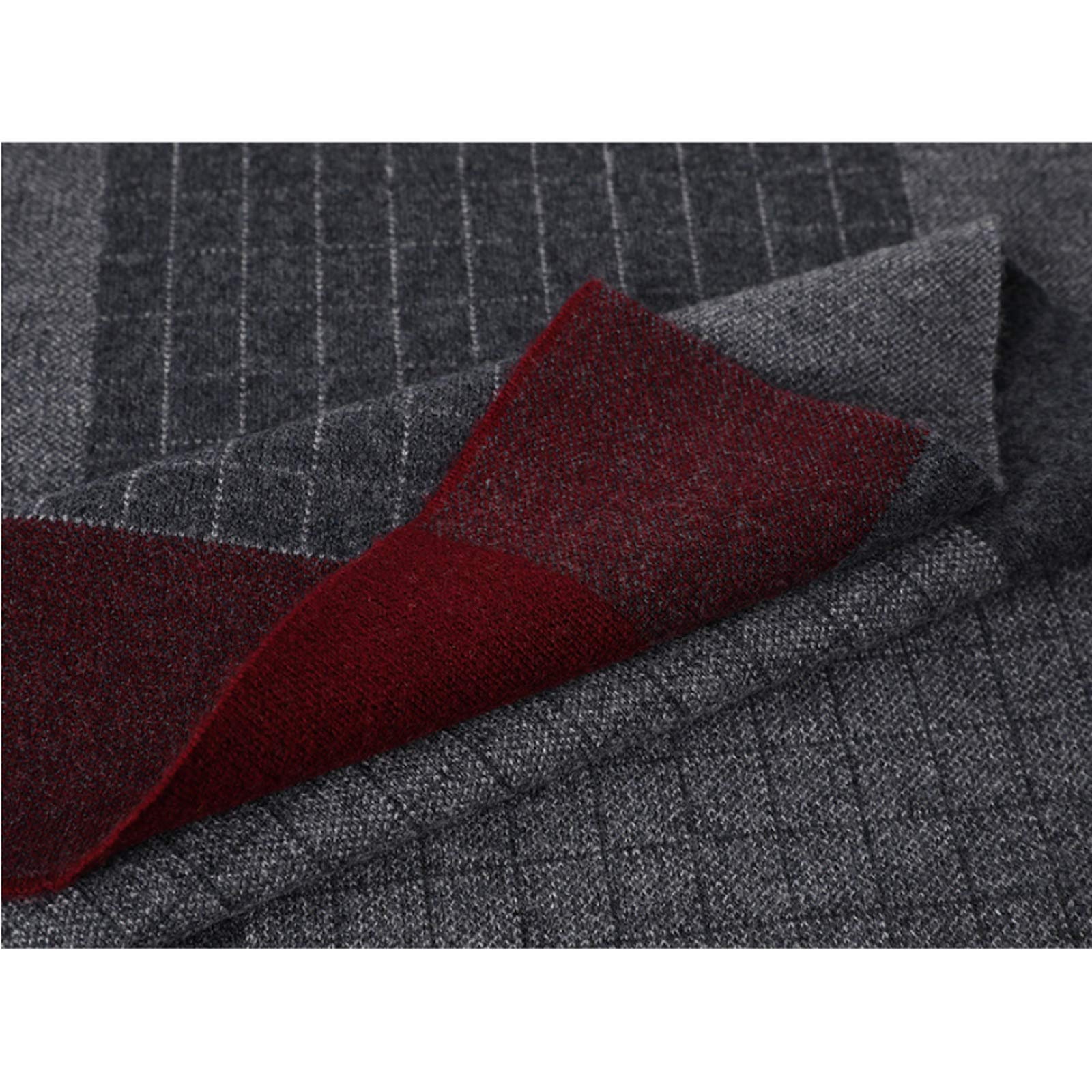 Scialle Stola Sciarpa da uomo in pura lana 100% inverno moda scozzese sciarpe calde e spesse confezione regalo di fascia alta regalo adatto for il fidanzato Moda Autunno Inverno Caldo ( Color : Bruin