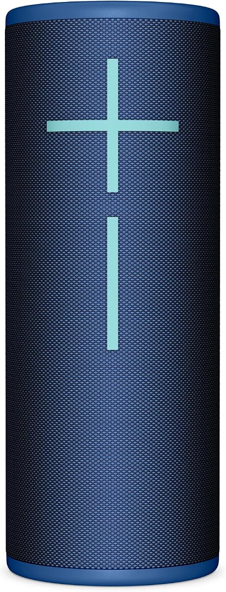 Ultimate Ears MEGABOOM 4 Portable Waterproof Bluetooth Speaker, 360-Degree Sound, Thundering Bass, 147ft Range, 20-Hour Battery, Floating Speaker - Blue (Renewed)