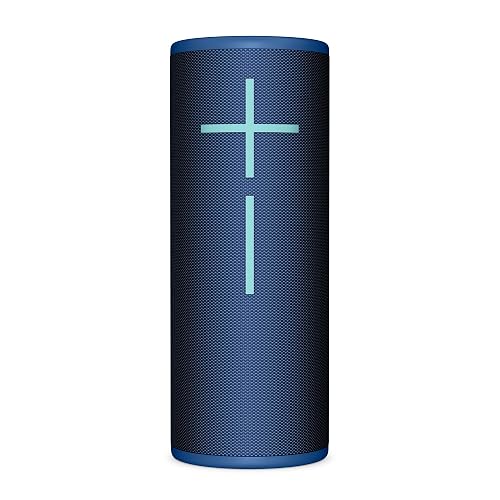 Ultimate Ears MEGABOOM 4 Portable Waterproof Bluetooth Speaker with Powerful 360-Degree Sound and Thundering Bass, Floating Speaker with 20-Hour Battery and 147ft (45m) Range - Blue - Blue