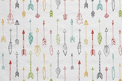 Miniatura 5 de Lunarable Arrows - Toalla para esterilla de yoga, colorido dibujado a mano, divertido arte con flechas de estilo bohemio, patrón vertical,