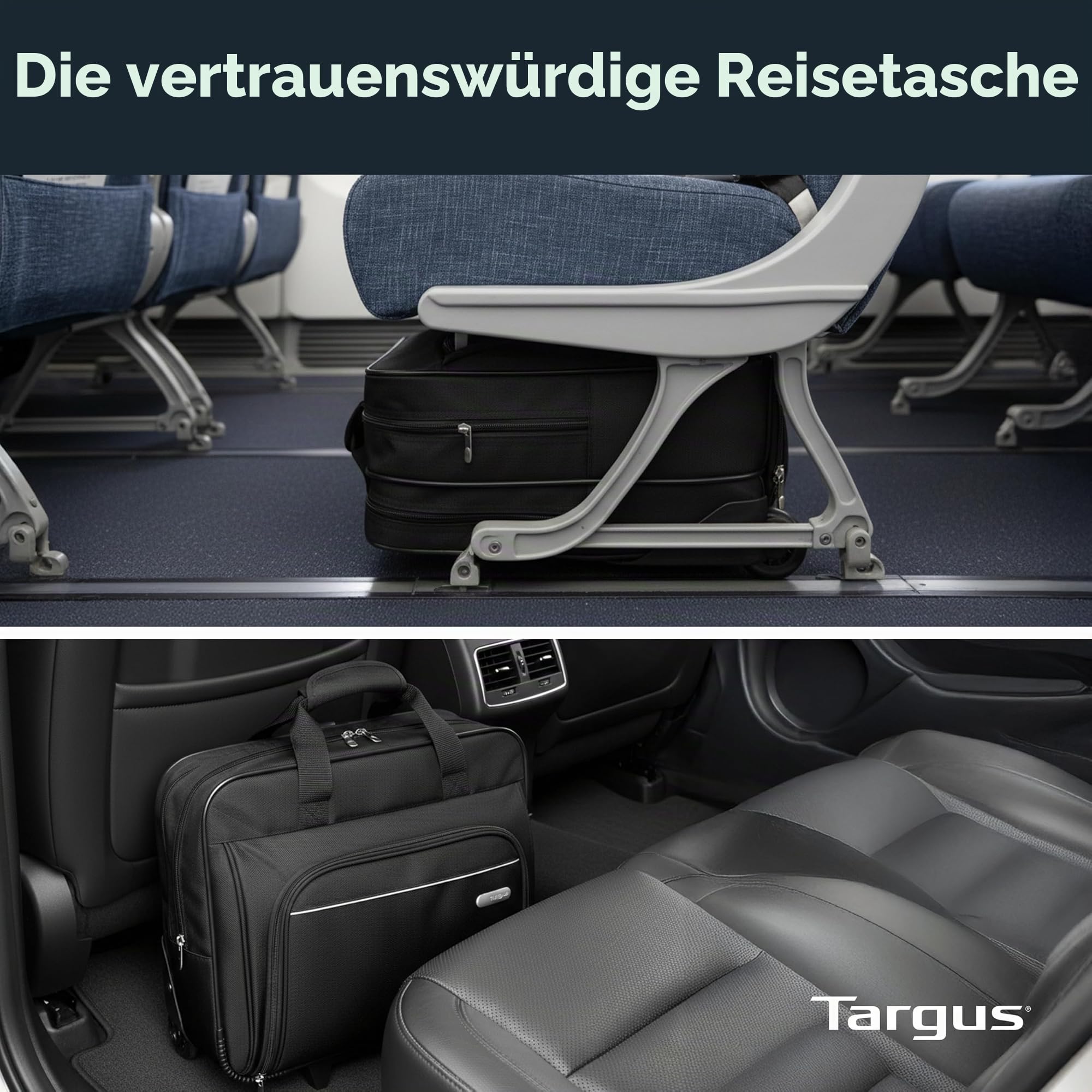 Targus, kompakter Rucksack mit Rollen, 40,6 cm – rollbare Laptoptasche – Reise-Aktenkoffer und kleine Rolltasche