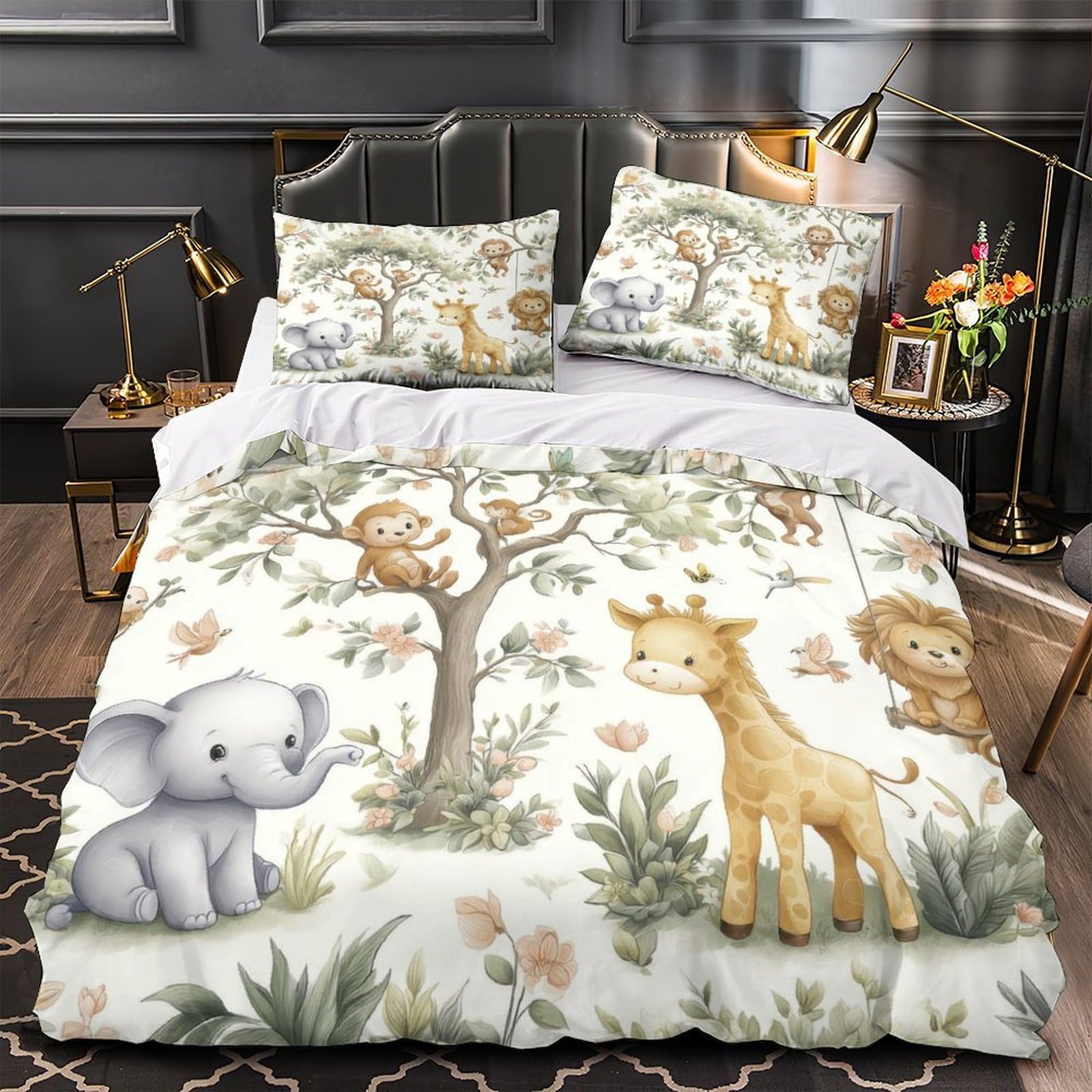 Housse de couette avocat hypoallergénique et ultra douce en microfibre