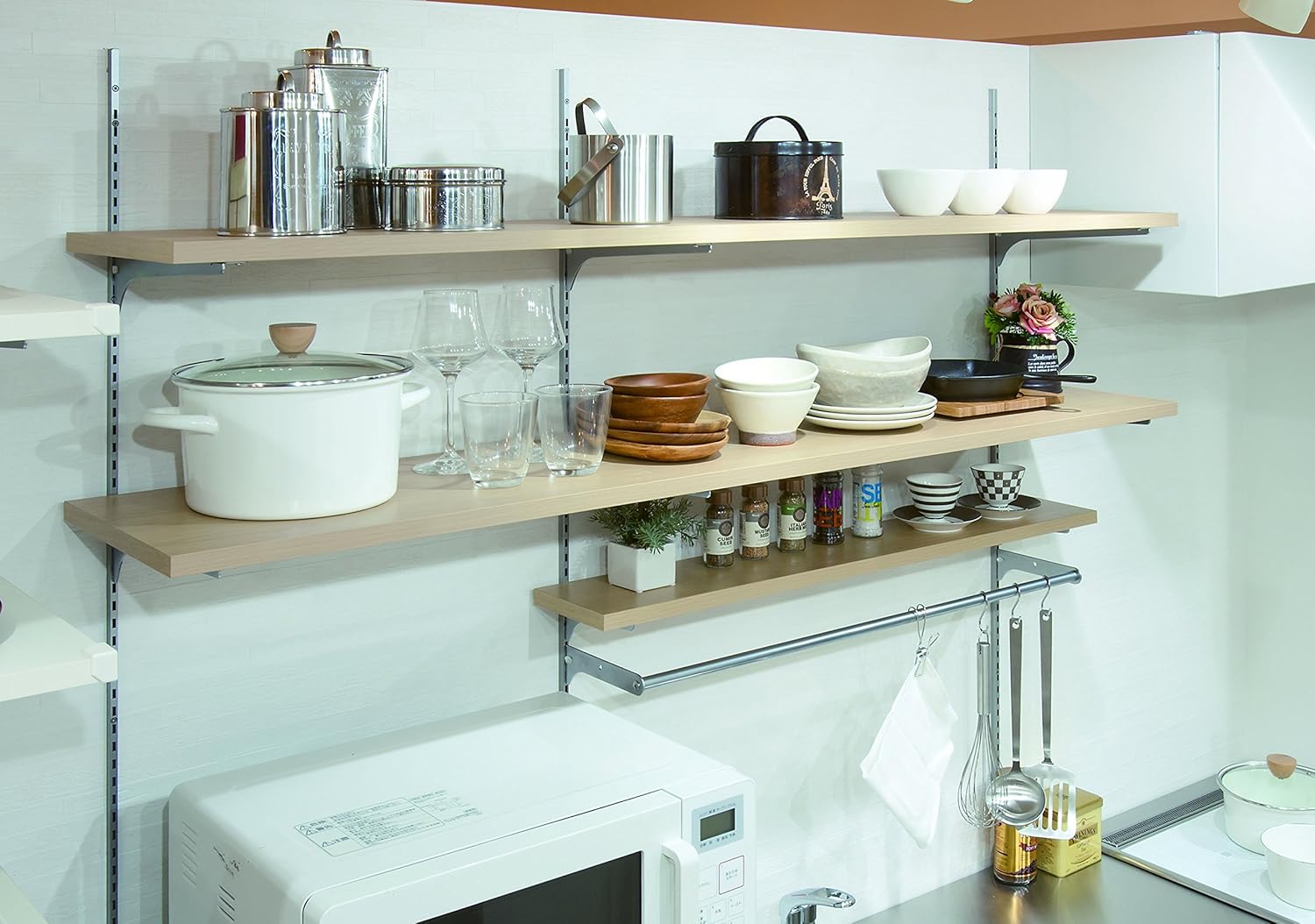 南海プライウッド 棚板 アートランバーOタイプ ブライトウォールナット 15&times;450&times;1810mm O15-156-IJ