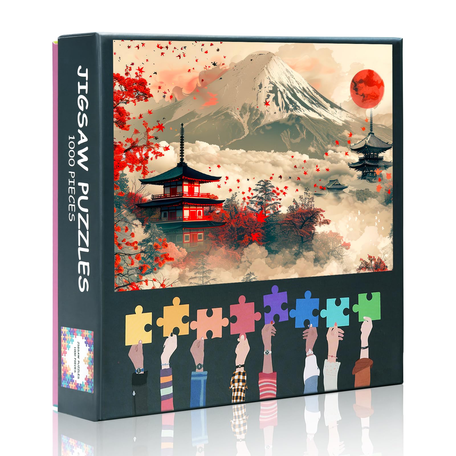 Mount Fuji - 1000 Piece Jigsaw Puzzle for Adults Japanese Traditional Culture Pattern Puzzle Impossible Hard Difficult Challenging Jigsaw Puzzles Coolest Adult Puzzles 50x70 cm โ image 1