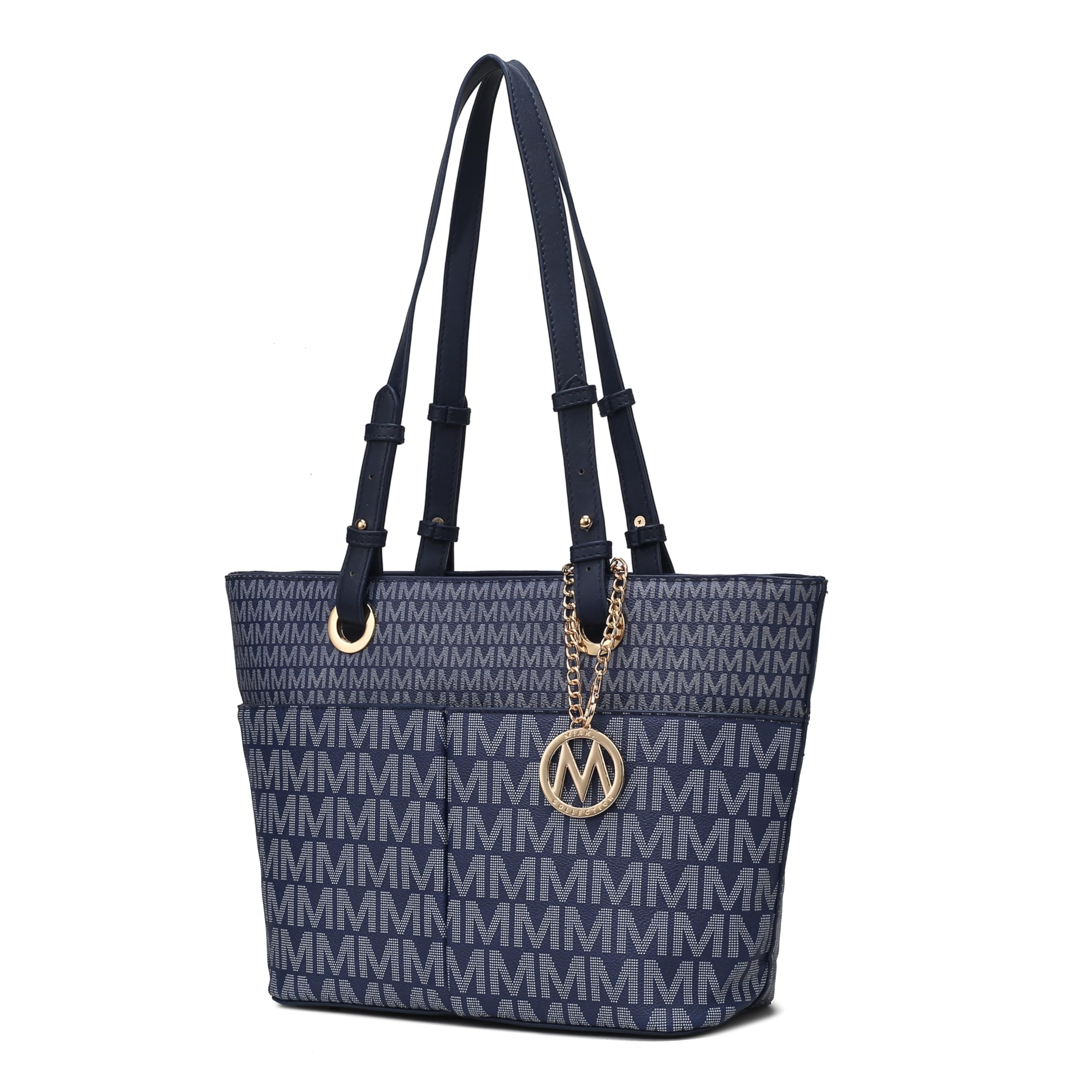 MKF CollectionTote Bag for Women, Signature Vegan Leather Pocketbook Shoulder bag Top-Handle Purse Tote Handbag