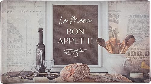 J&V TEXTILES Alfombras de pasillo de cocina, antideslizantes, impermeables, ergonómicas, cómodas para cocina, hogar, oficina, fregadero, lavandería