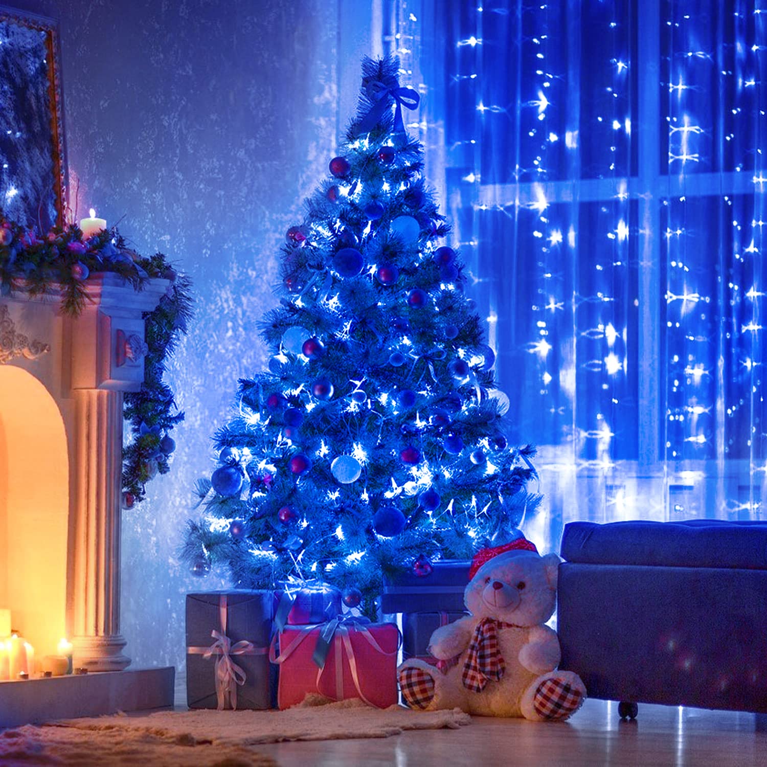 Blue And Purple Christmas Tree