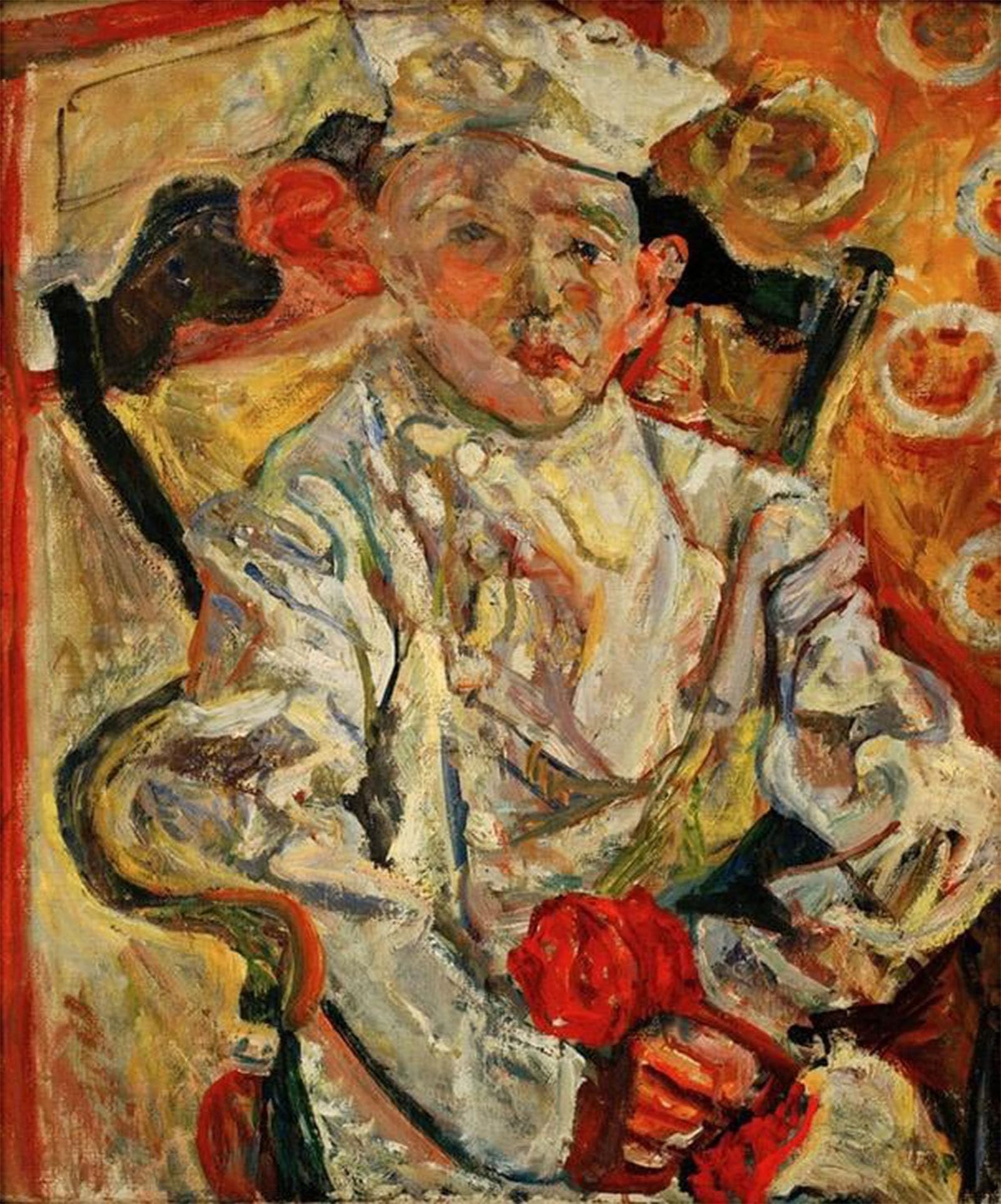 SERENDIPITP Vintage Wall Art Canvas Nordic Poster Canvas Print Picture the Little Pastryman by Chaim Soutine Wall Art Poster for Home Decor 60x90cm