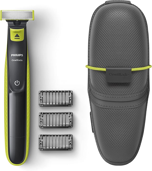 Philips Oneblade face rasoio per barba con 3 pettini a scatto per uso bagnato e asciutto QP2520/65