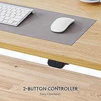 Vista 6 de Flexispot - Escritorio eléctrico de pie, soporte para computadora para oficina en casa, mesa de trabajo de altura ajustable