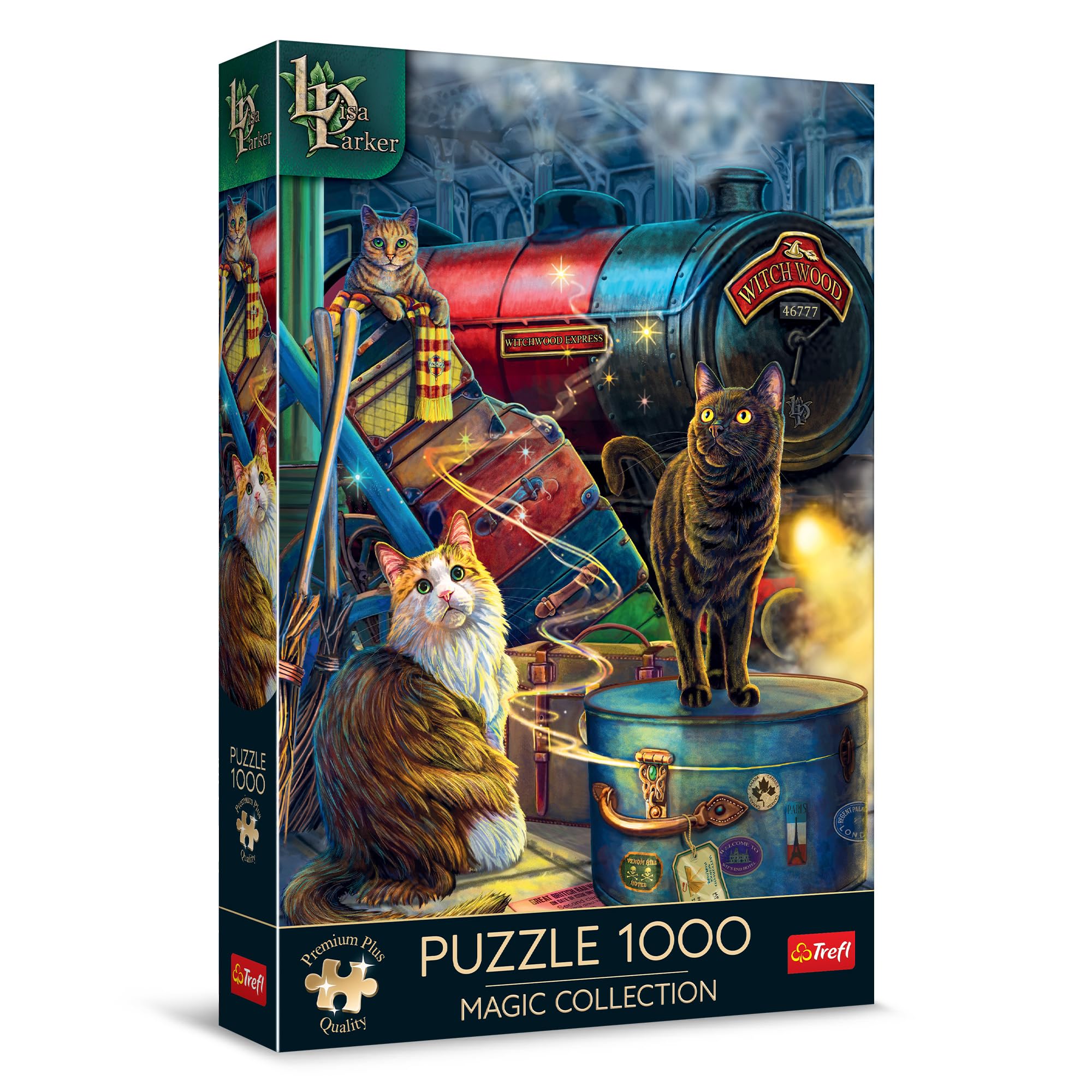 Trefl - Puzzle 1000 Teile, Magic Collection: Der Hexenexpress, | Für Kinder und Erwachsene ab 14 Jahren, hohe Qualität, kreative Unterhaltung, passgenau, Premium Plus