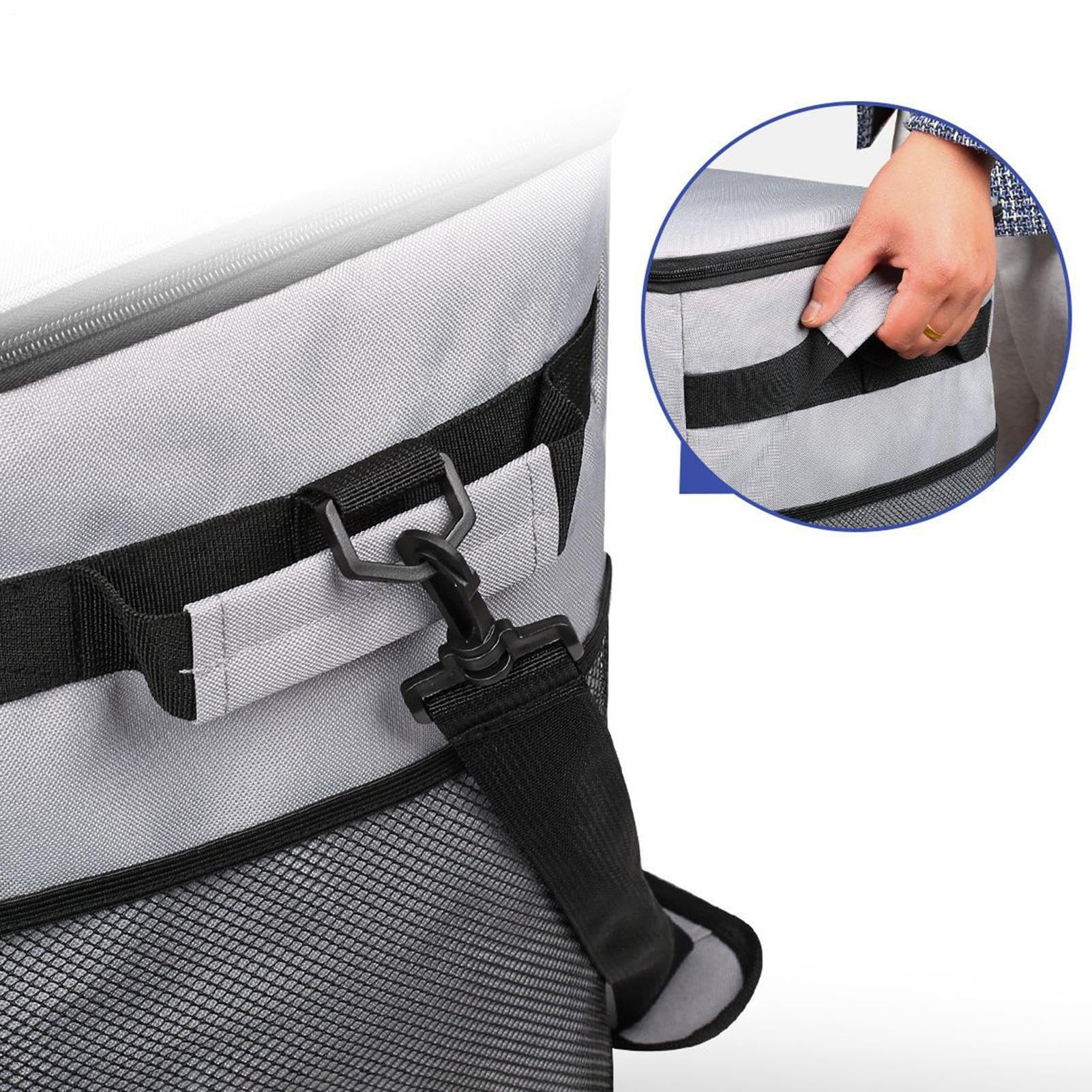 Borsa termica morbida con ruote | Carrello con manico, 35 litri, isolamento termico, anti-perdite, per esterni, picnic, campeggio, shopping
