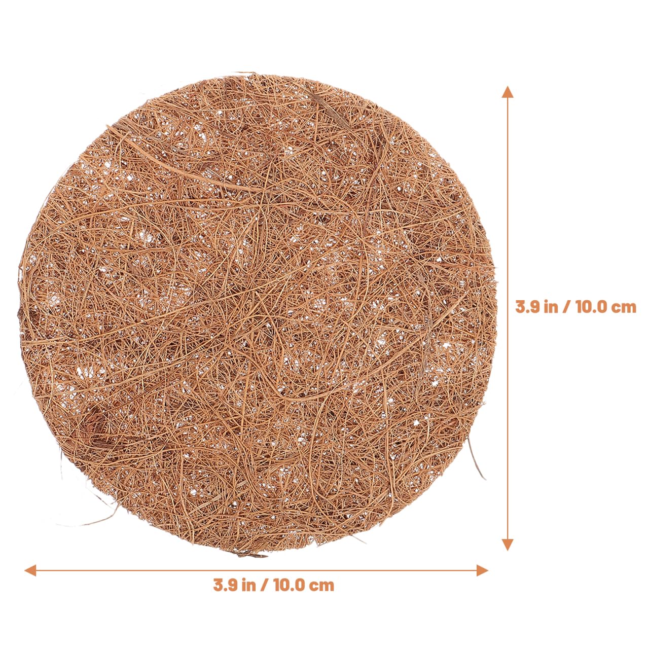 TOPBATHY 12Pcs Coconut Coir Plant Liners 4 Inch Breathable Flower Pot Gaskets for Hanging Basket Liners and Bird Nesting Ideal for Garden and Home Decoration - Image 2