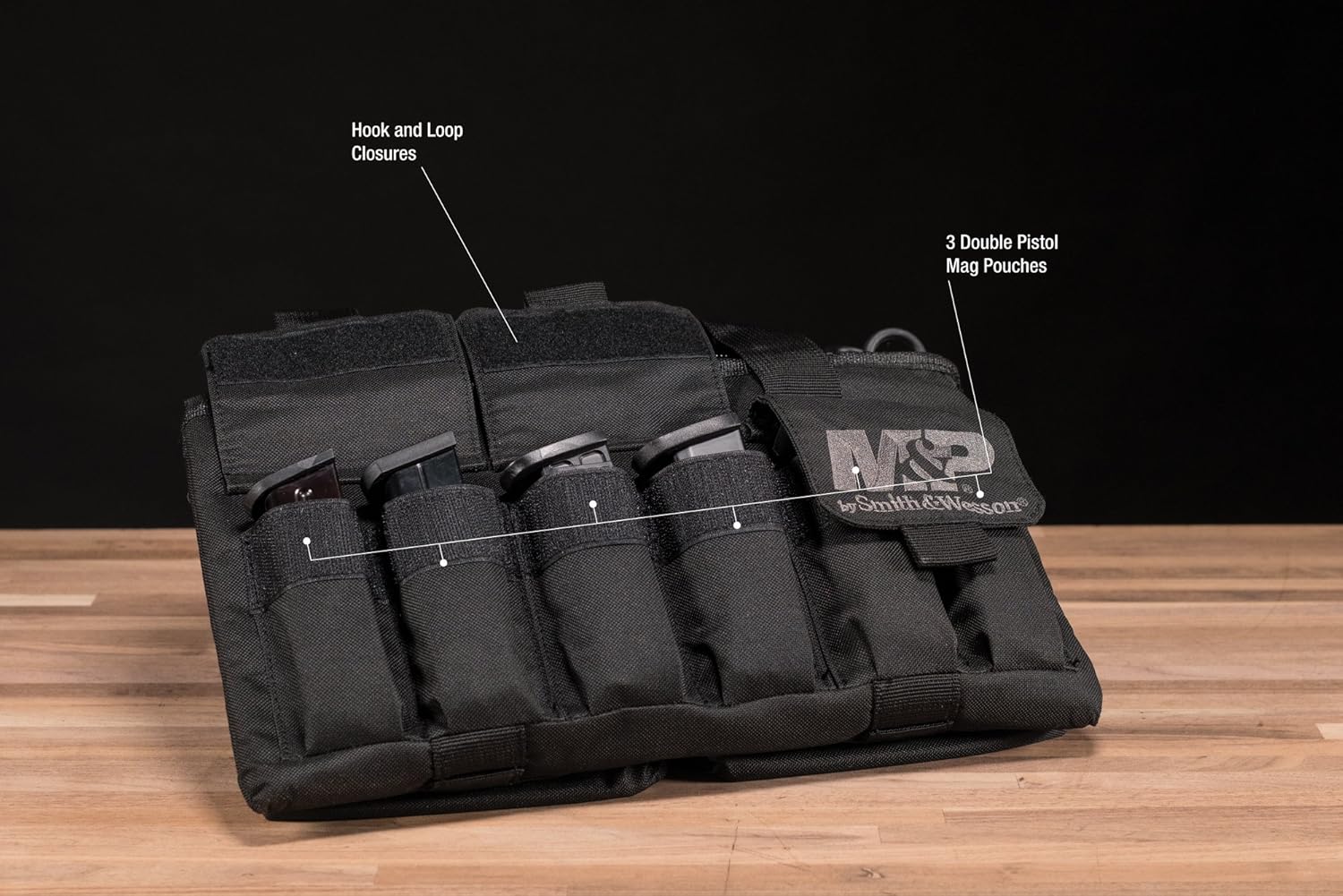 Smith & Wesson M&P Pro Tac Padded Handgun Case with Ballistic Fabric Construction and External Pockets for Shooting, Range, Storage and Transport - Image 2
