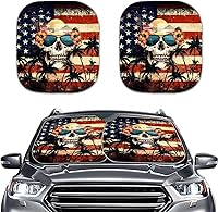 Vista 29 de Howilath Sombra de ojos de belleza, 2 unidades, parasol universal para parabrisas, accesorios para vehículos, cubierta anti-UV