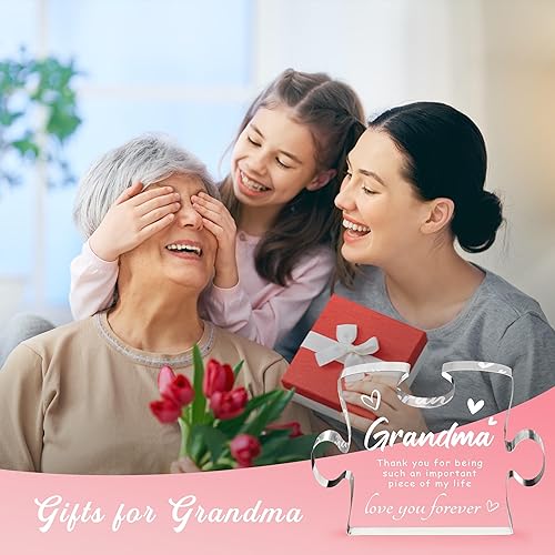 Miniatura 10 de Regalos para tía de sobrina sobrino, regalos de cumpleaños para el día de la madre para tía, regalos para la mejor tía  Rompecabezas acrílico de 4.9