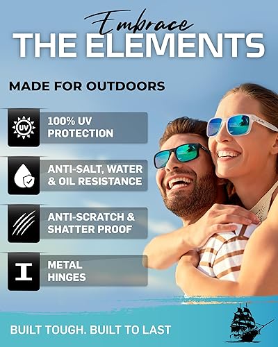 Miniatura 4 de Gafas de sol polarizadas UV400 de 7 capas con lentes espejadas, gafas de sol polarizadas para mujeres y hombres