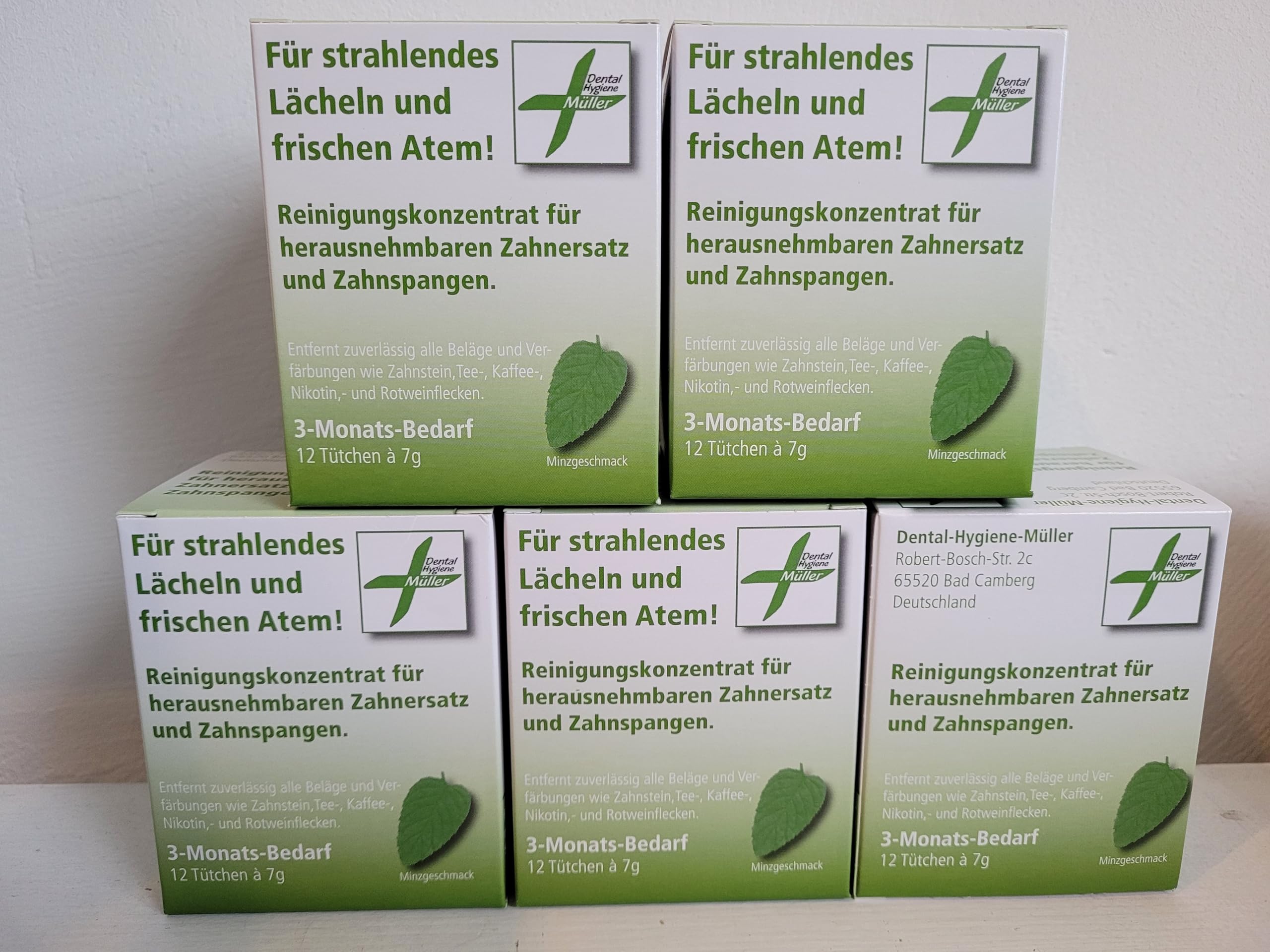 5 x Reinigungskonzentrat Dentalreiniger für Ultraschall Reinigungsgeräte