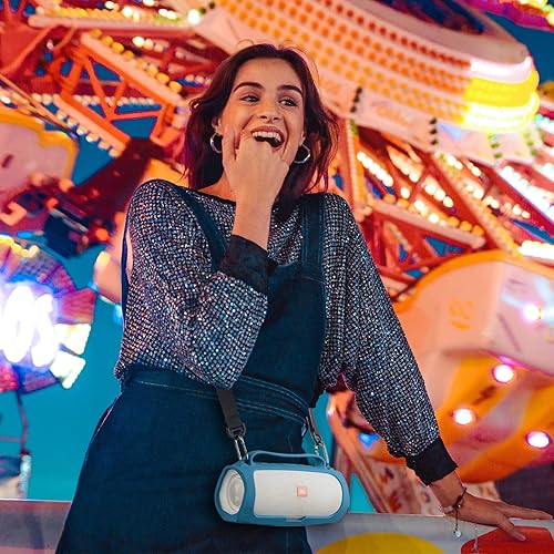 Miniatura 2 de TXEsign - Funda de silicona para JBL Charge 4, portátil, impermeable, inalámbrico, Bluetooth, estuche de transporte de viaje, funda protectora con