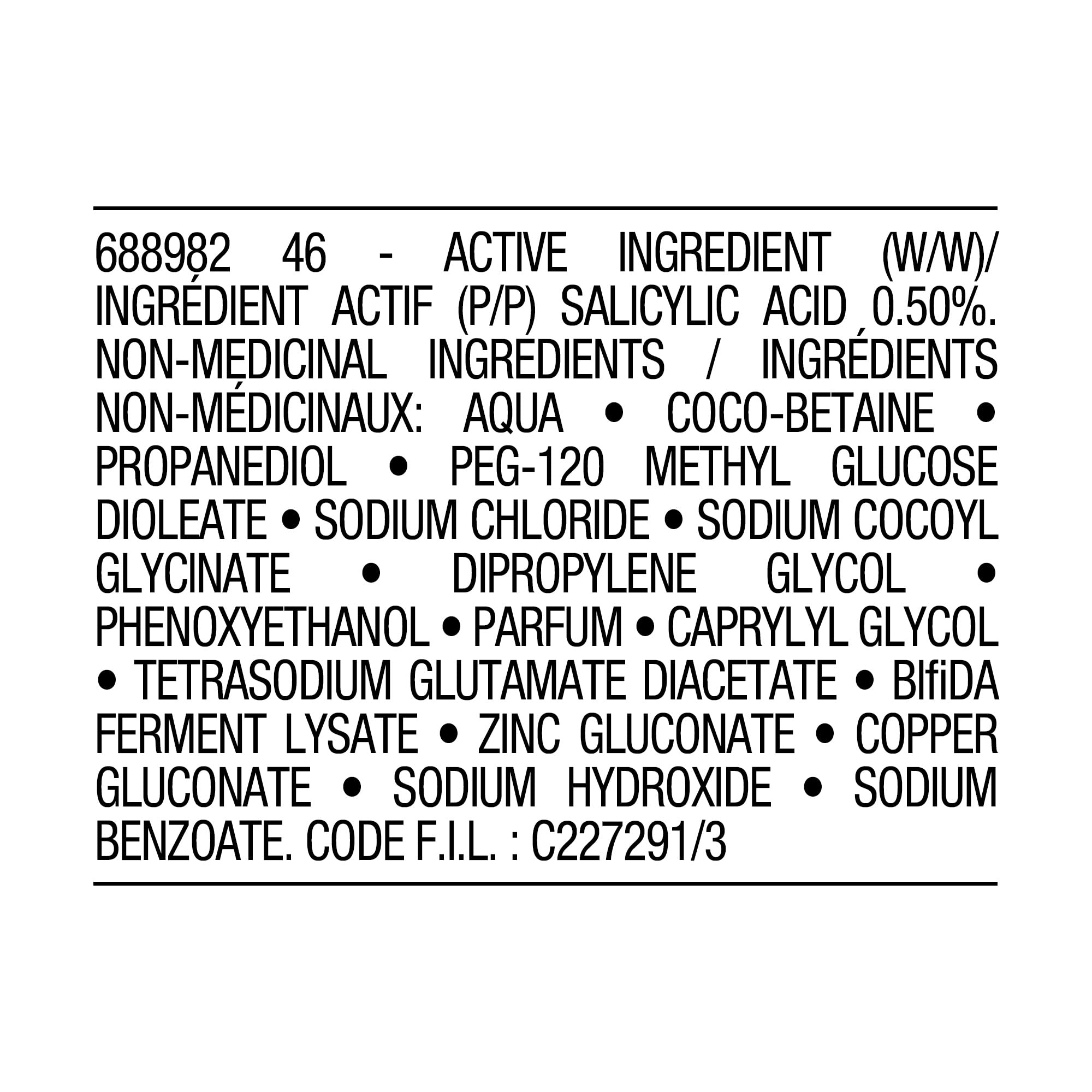 Vichy Normaderm Daily Acne Face Wash, Salicylic Acid Face Cleanser for