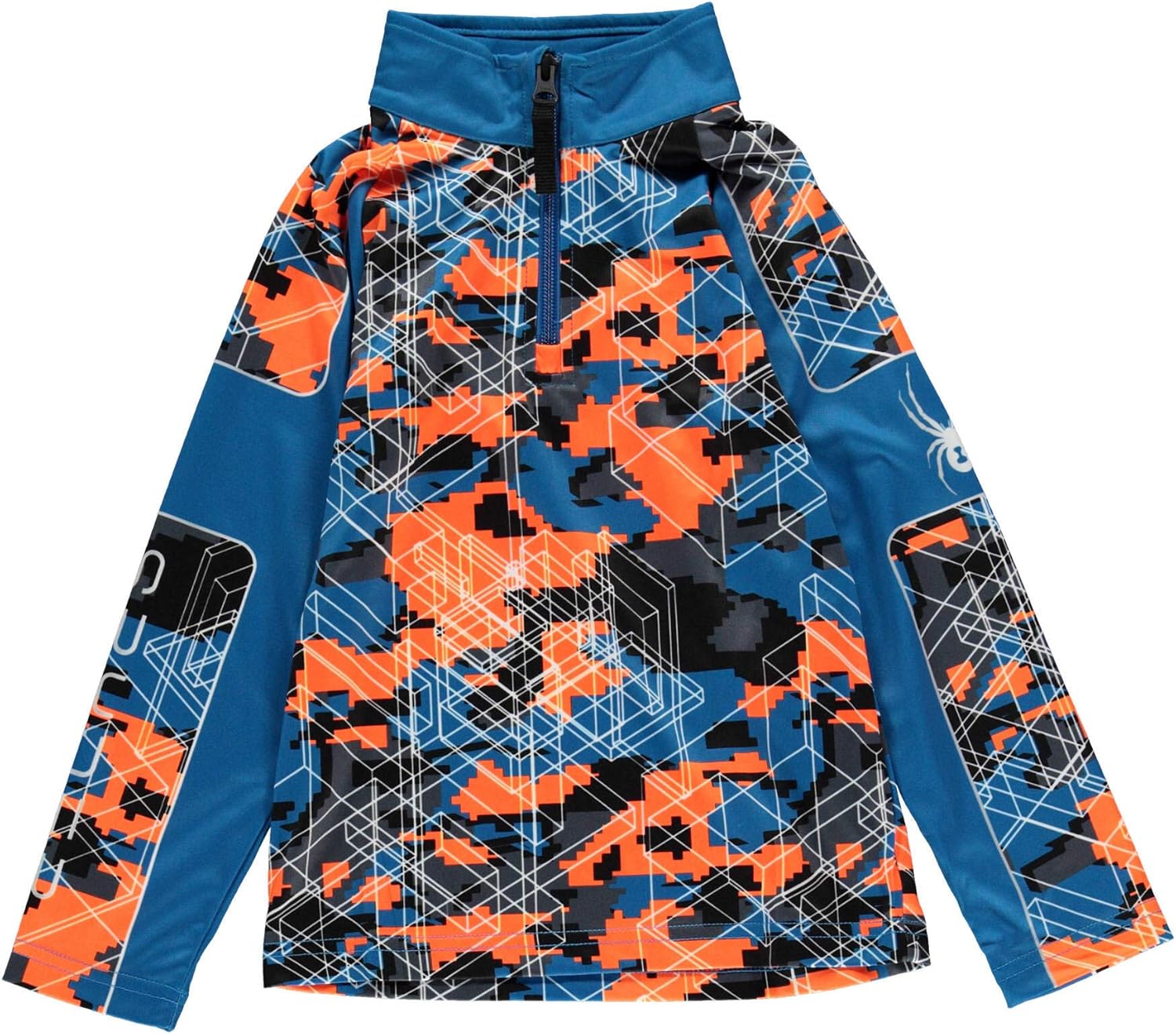 Spyder Boys' Mini Armor Zip T-Neck