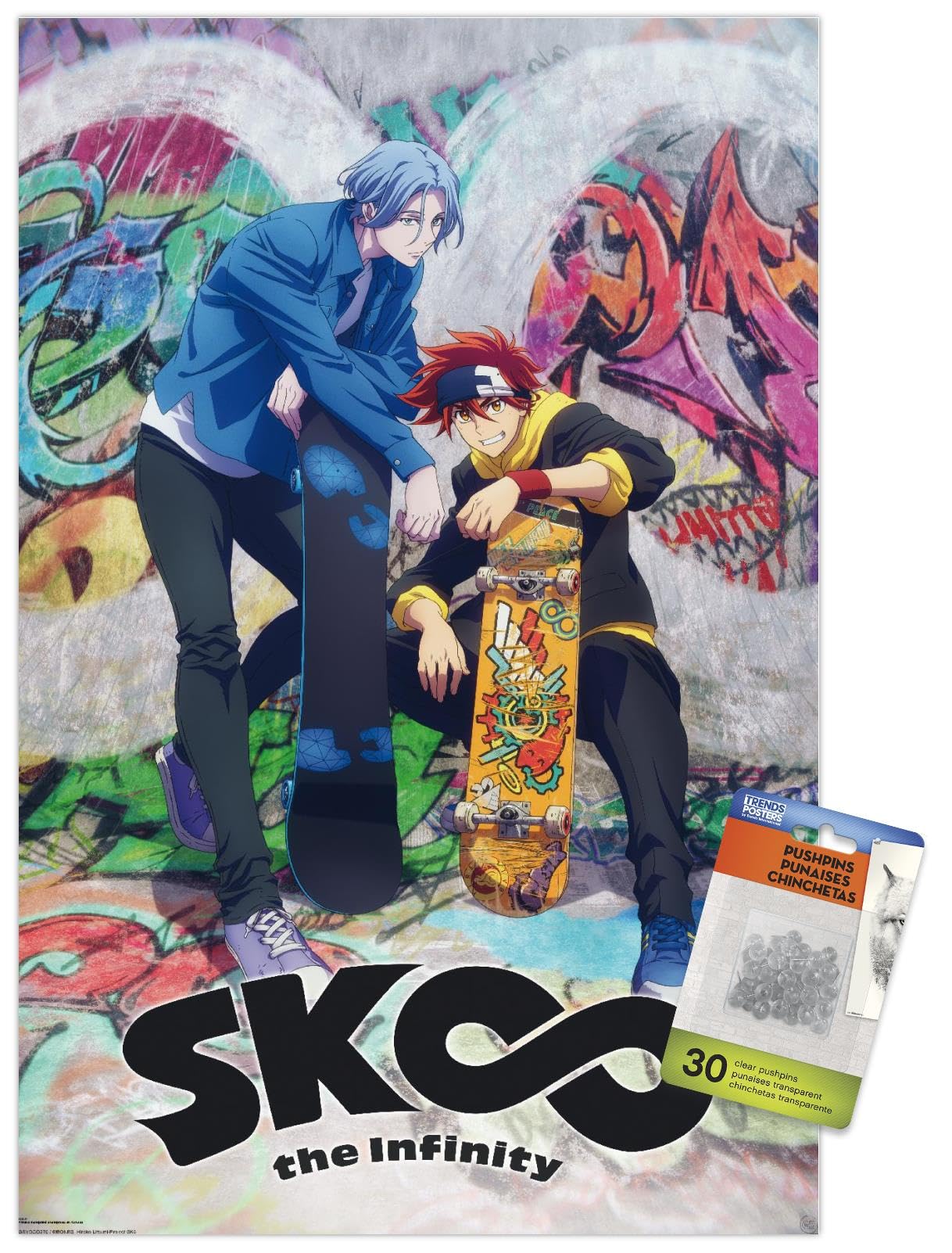 アート・デザイン・音楽 sk8 on the wall / catalog & sticker Amazon.com: SK8 THE INFINITY - Reiki And Langa Wall Poster with