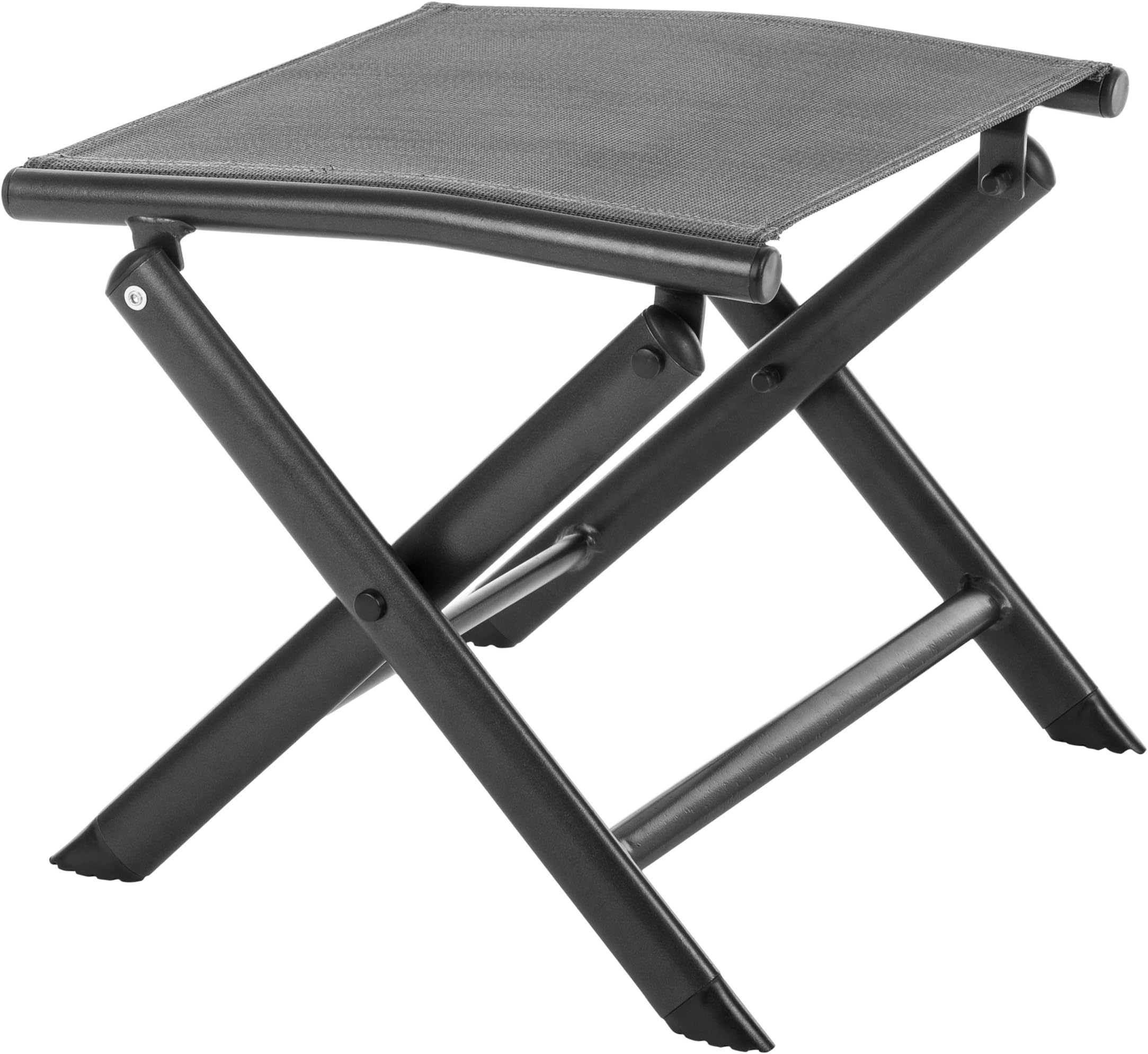 Ultranatura Aluminium Folding Chair - Footplate, Korfu Series Plus, Folding, Anthracite