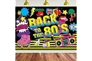 Back to The 80's Backdrop | 80's Party Decor,84x60in
