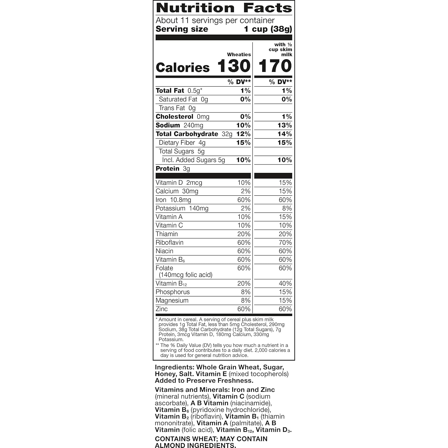 Wheaties Cereal, Breakfast of Champions, Jalen Hurts Cereal Box, 100% Whole Wheat Flakes, 15.6 oz (Pack of 7)