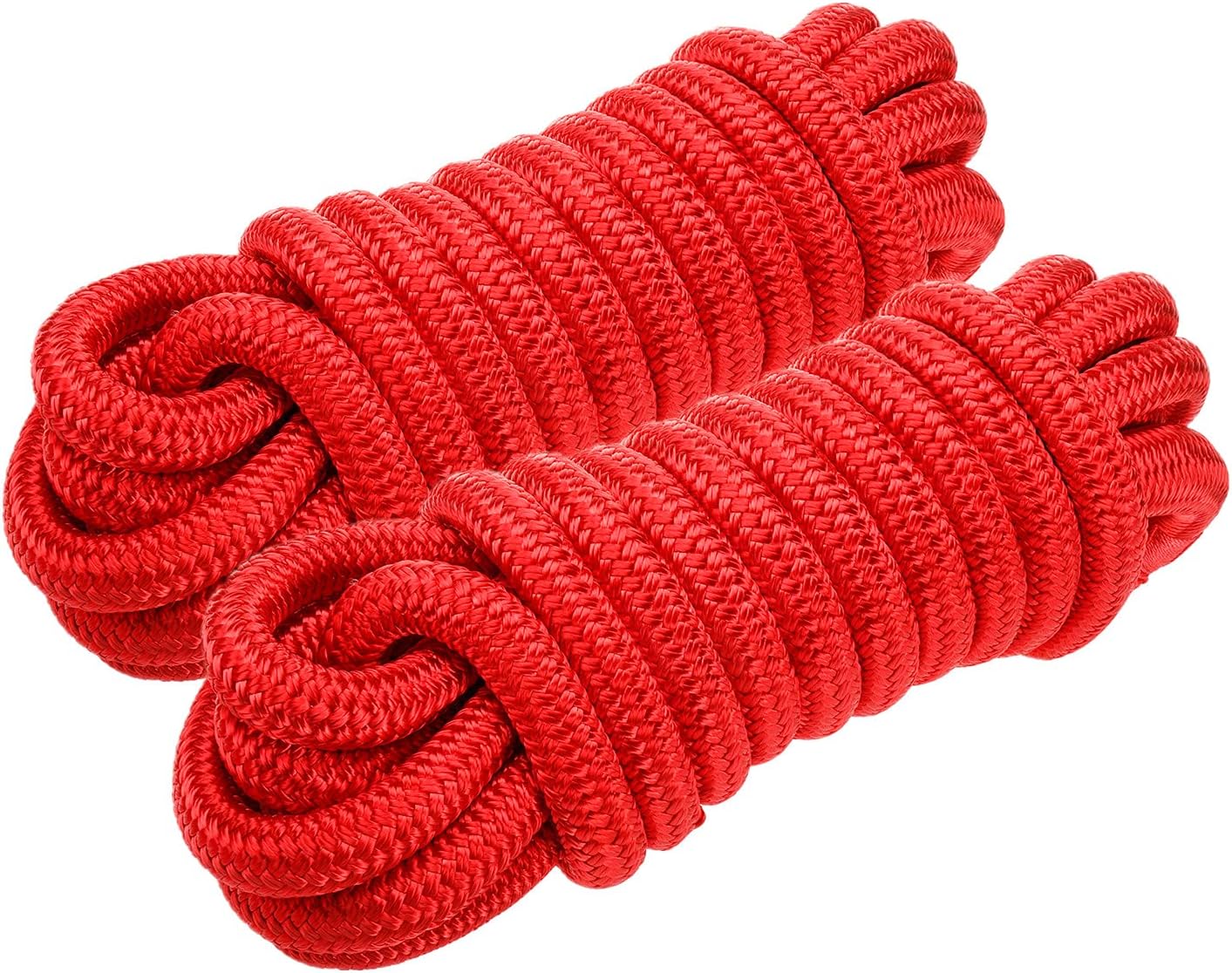 Amarine Made Double Braided Nylon Dock Lines 9500 lbs Breaking Strength (L50 ft. D