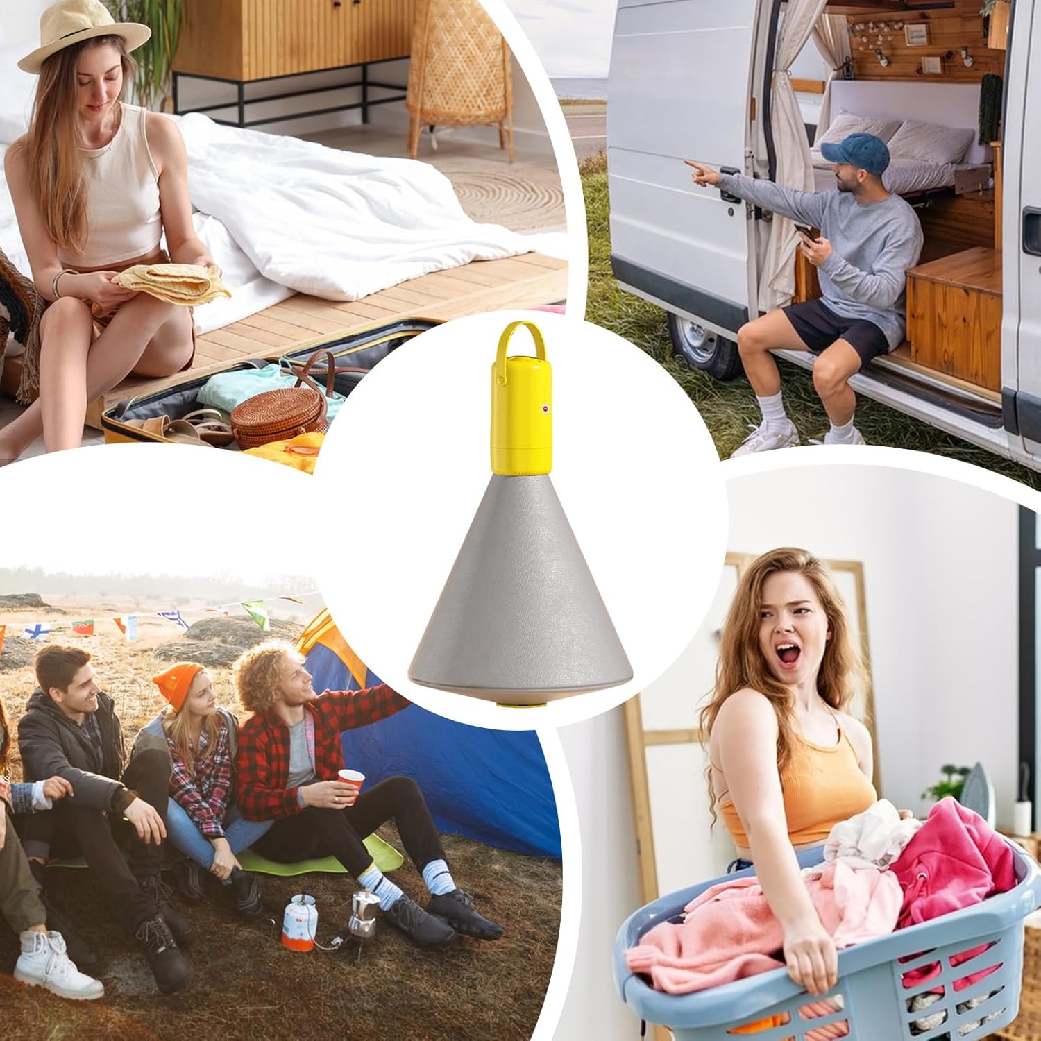 Foldable Electric Dryer - Foldable Household Small Tumble Dryer Low Noise,Home Laundry Room Supplies Multi-functional Portable Electric Drying Machine With Dry Bag For Hotel Travel