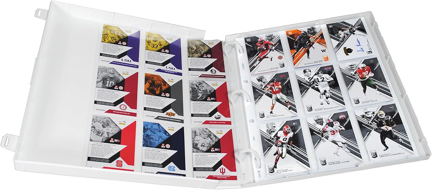 UniKeep Football Themed Trading Card Binder with 20 Trading Card Pages - Additional Pages Can Be Added.