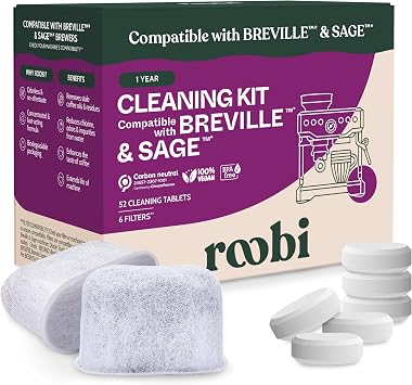 Roobi Descaling & Cleaning Kit compatible with Breville-Sage