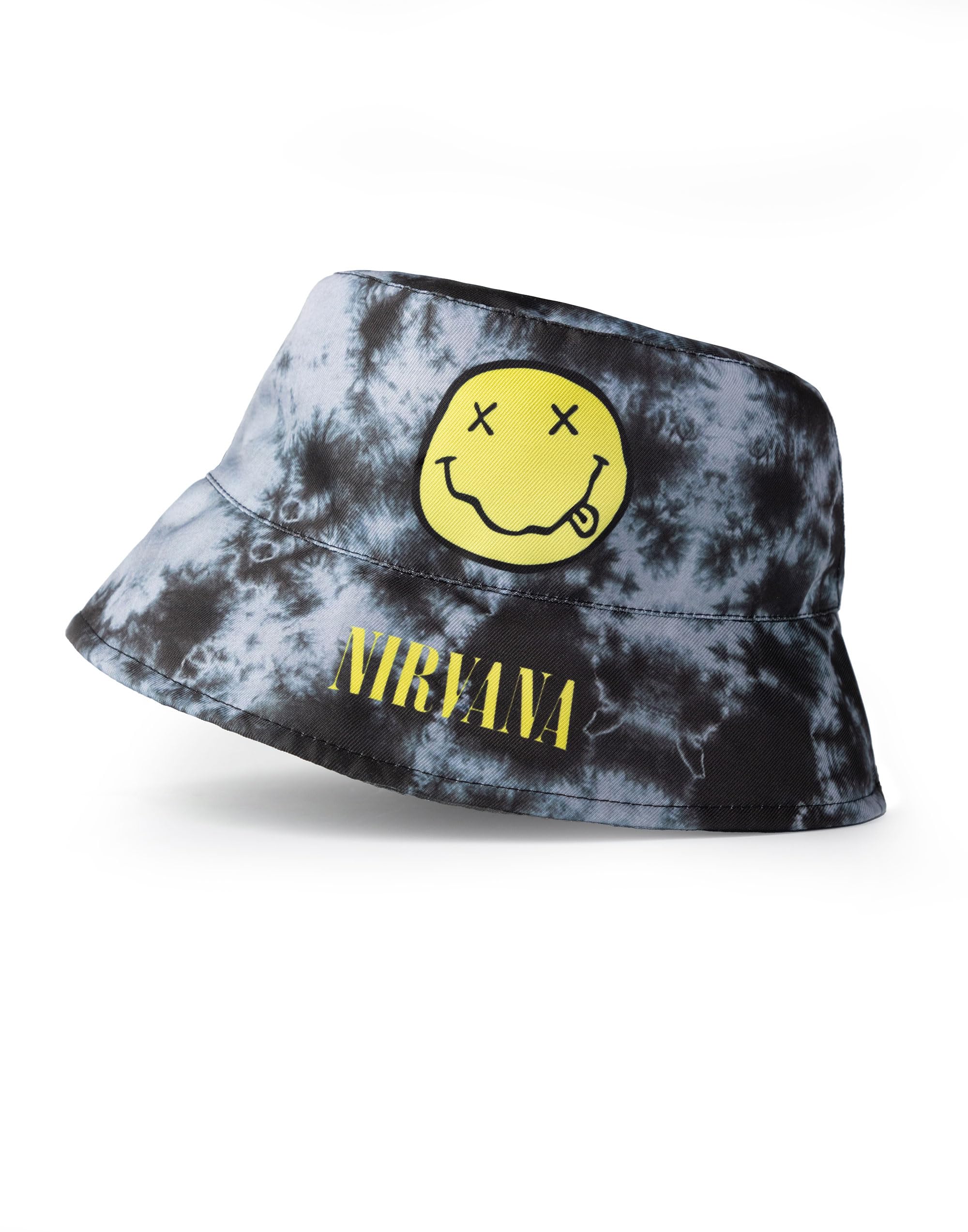 Nirvana Bucket Hat Black Tie-Dye One Size