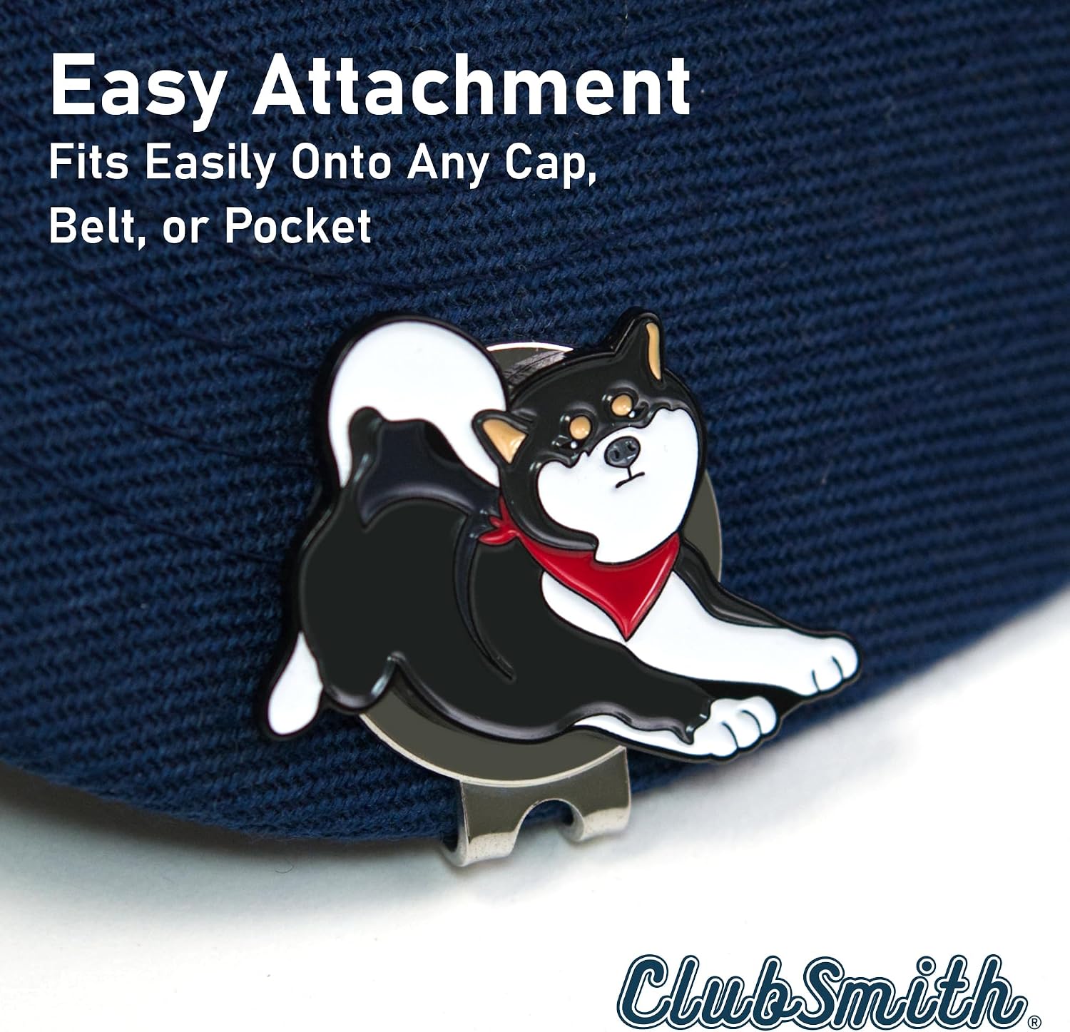 ClubSmith® Animal Golf Ball Marker with Magnetic Hat Clip, Funny Cute Cat & Dog, Premium Alignment Putting Mark, Golf Accessories & Gifts for Men and Women image 2