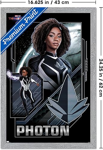 Miniatura 81 de Trends International Marvel The Marvels - Póster de pared con fotón, 22.37 x 34.00 pulgadas, versión enmarcada en blanco Versión enmarcada