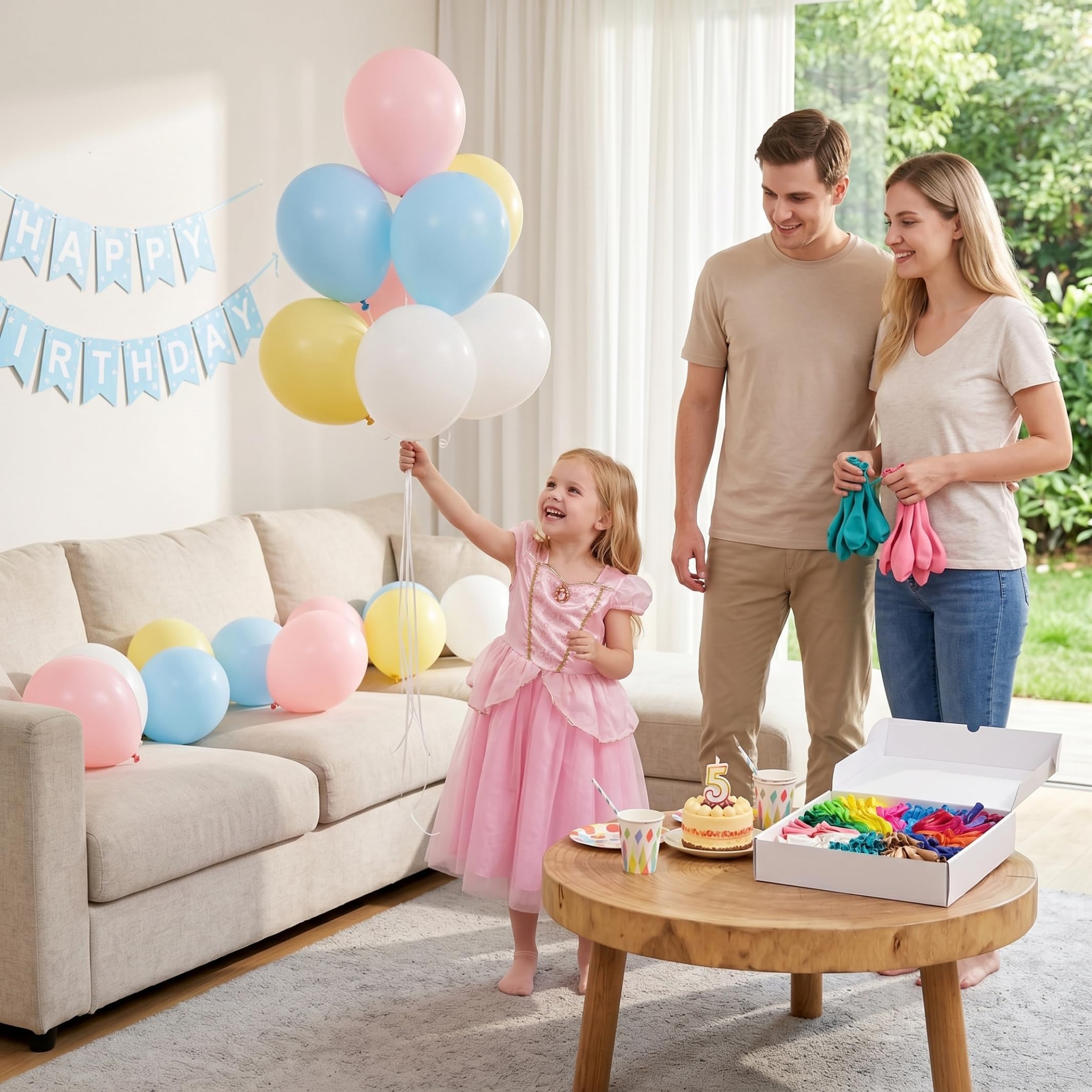 Ballons en vrac, 1000 pièces, 10 pouces d'épaisseur, en latex mat, arc-en-ciel, couleurs mélangées
